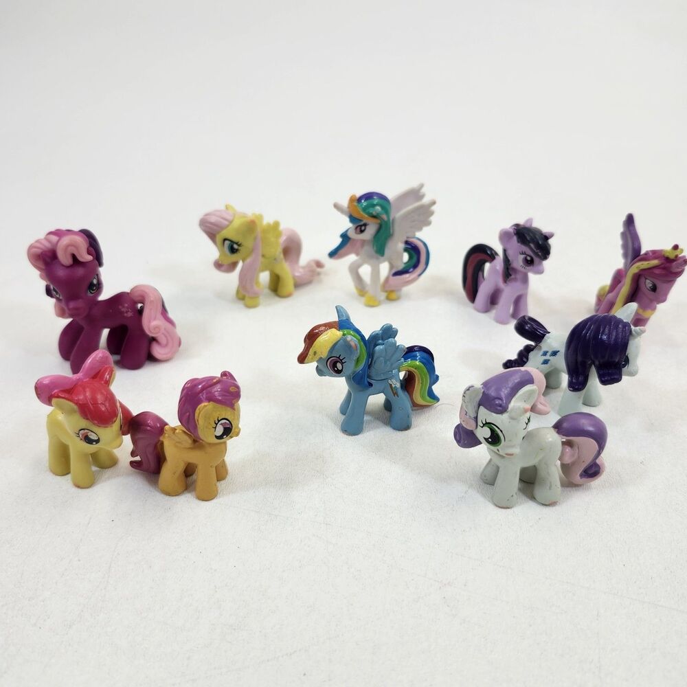 My Little Pony MLP Friendship is Magic Blind Bag Mini Figures Toy Lot of 10